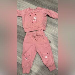 Huxbaby Pink Sweatpants & Joggers Set